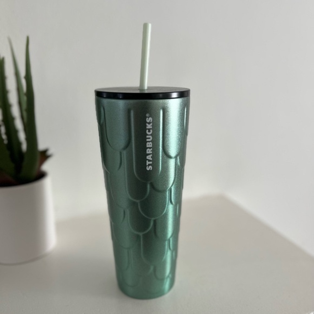 ⭐️ Starbucks Metallic Mint Steel Insulated Mermaid Scale Tumbler - New with…